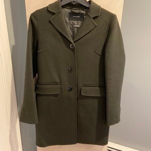 Tahari Green Wool Coat